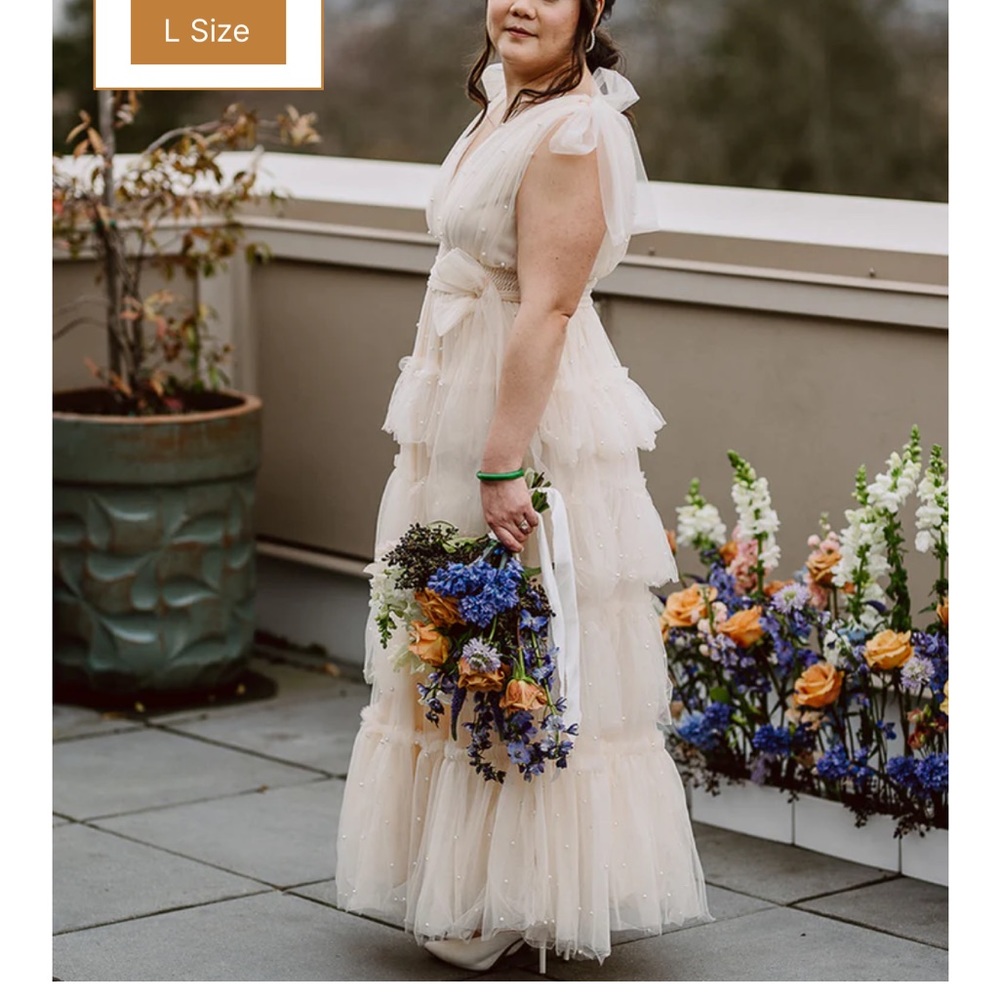 Pearl Ruffle Dress